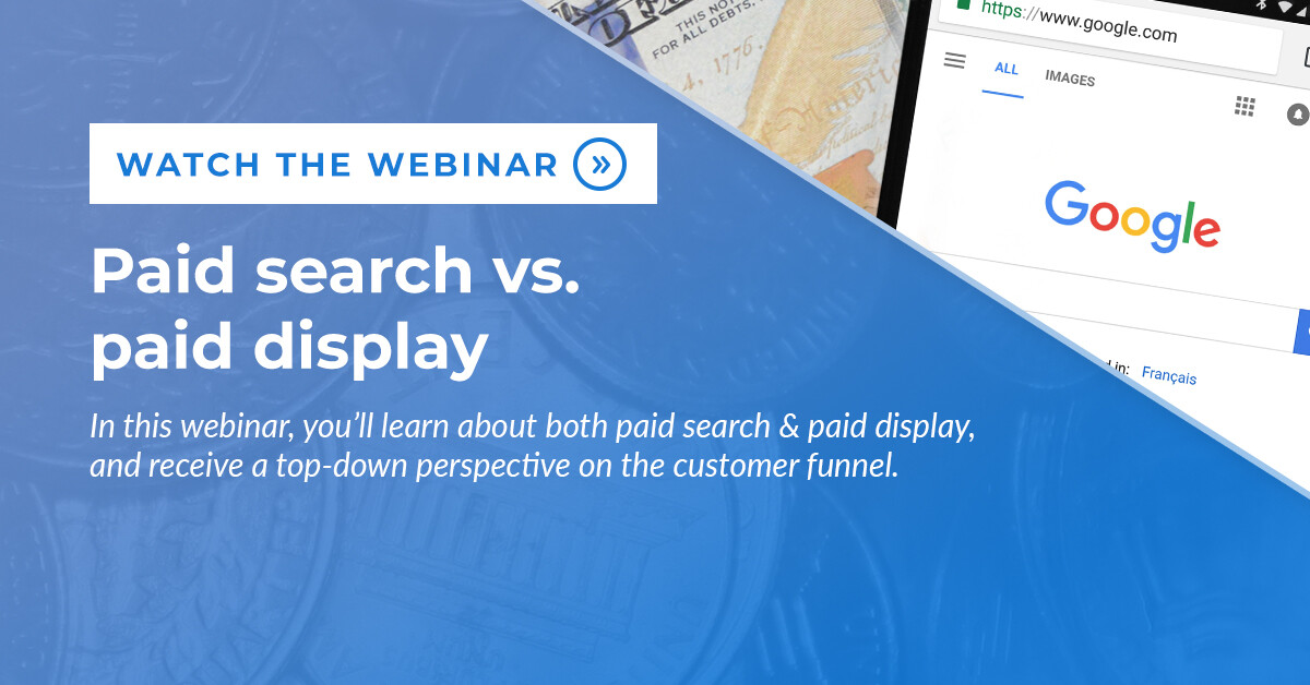 Paid Search Display Examples Paid Search vs. Paid Display - choozle