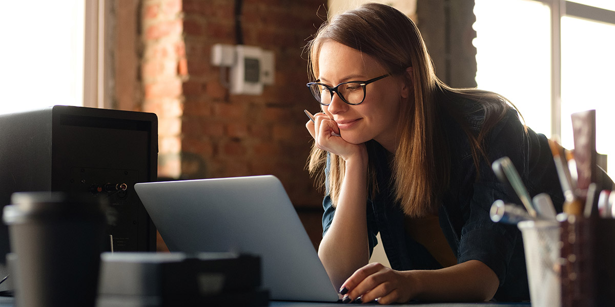woman working