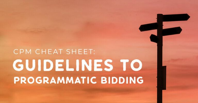 CPM cheat sheet: Guidelines to programmatic bidding | Choozle UPFRONT