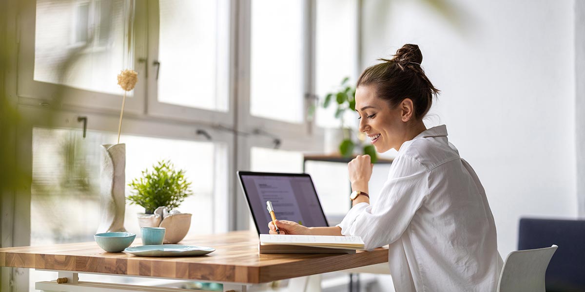 woman at computer